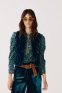 Waves Velvet Quilted Vest - Te Verde