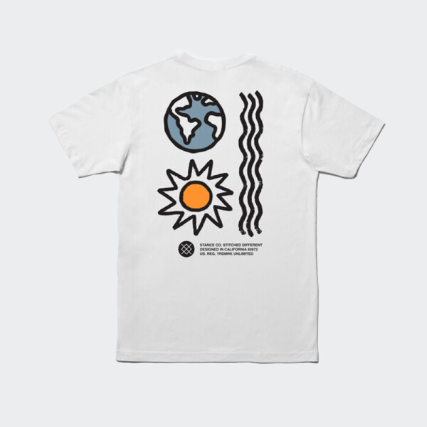 Remera Stance System Down Blanco