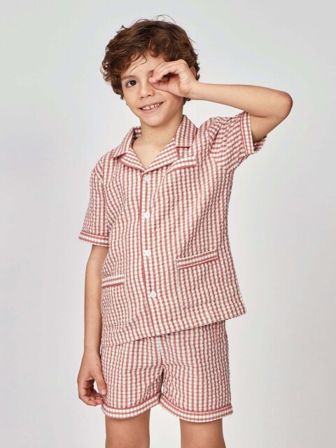 Pijama Oxford Rosa