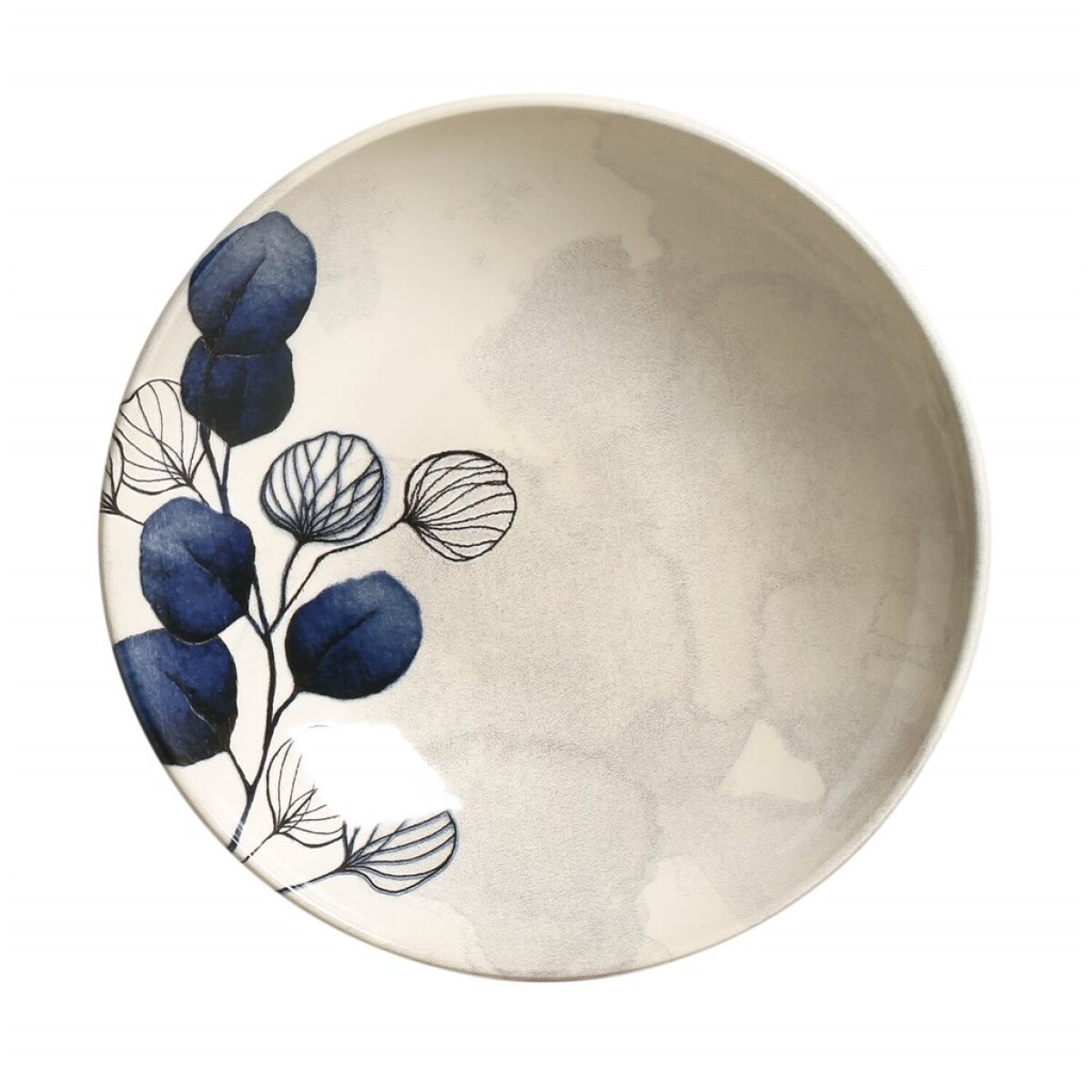PLATO HONDO CERAM PLATINUM BLUE PORTO D21CM 