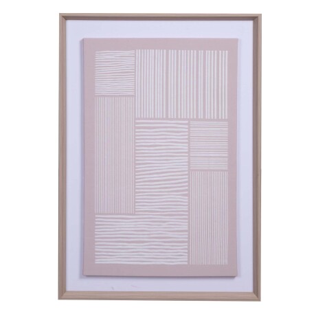 CUADRO 50X70CM PAPEL NATURAL-BEIGE STRIPES I