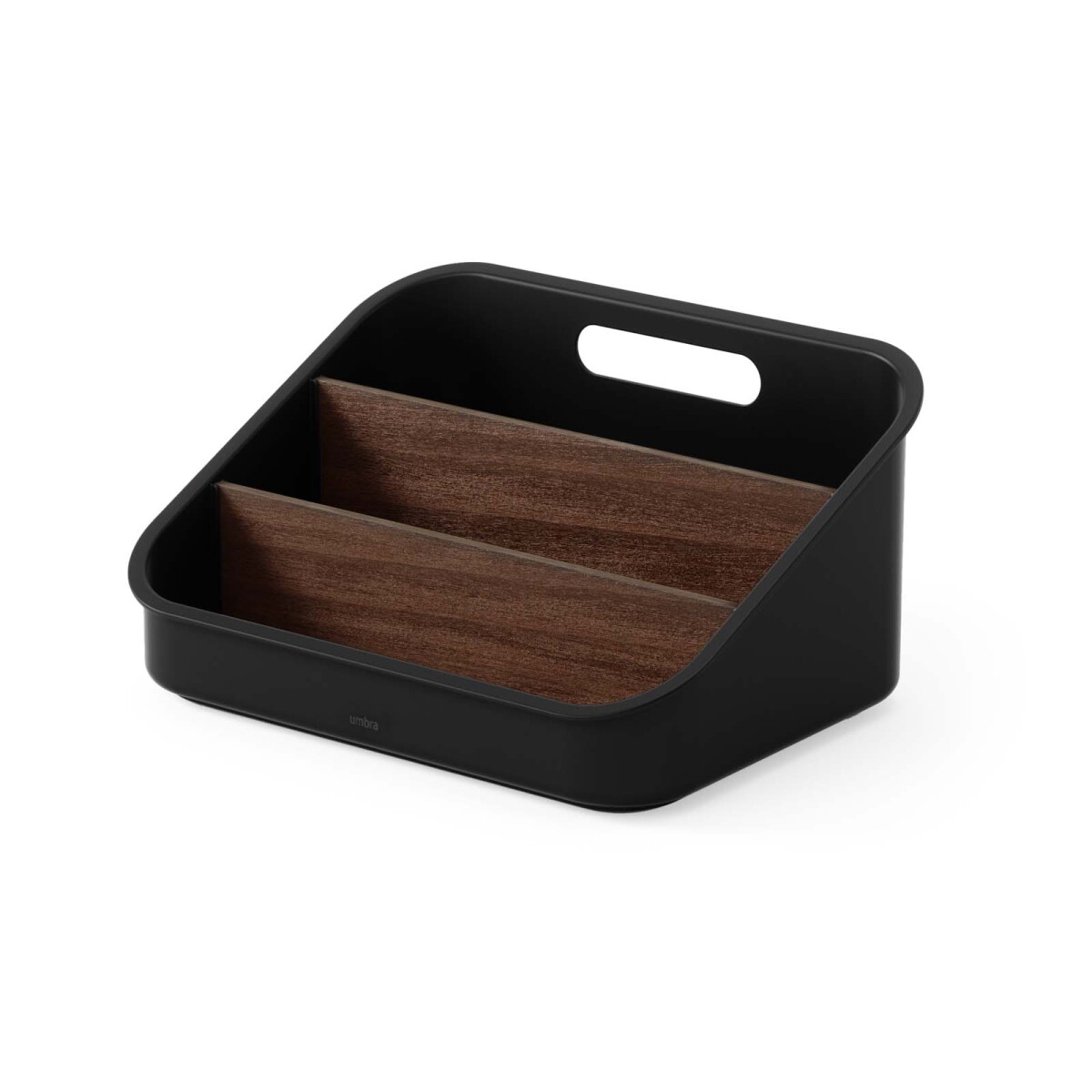 ORGANIZADOR - PLASTICO-RECICLADO-Y-MADERA NEGRO BELLWOOD PACKET 
