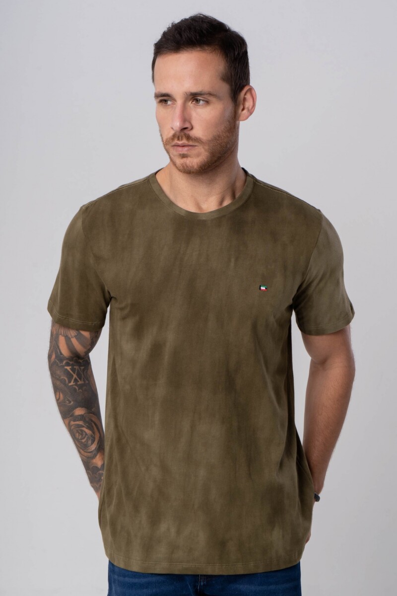 CAMISETA VERDE OSCURO MILITAR 