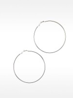 Aros Grandes Básicos plateado
