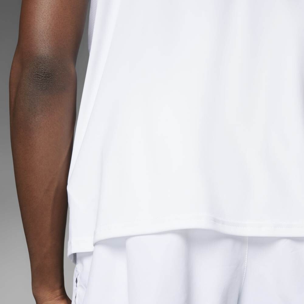 Polos Running Adizero E Tee Hombre White