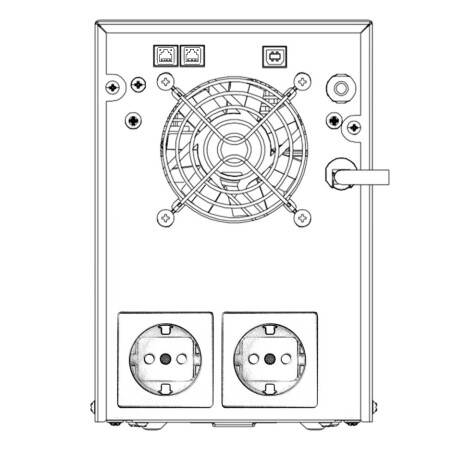 UPS Hikvision 2000va / 1200w con pantalla LCD UPS Hikvision 2000va / 1200w con pantalla LCD