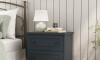 Mesa de luz Americana Plus - 2 Cajones Gris