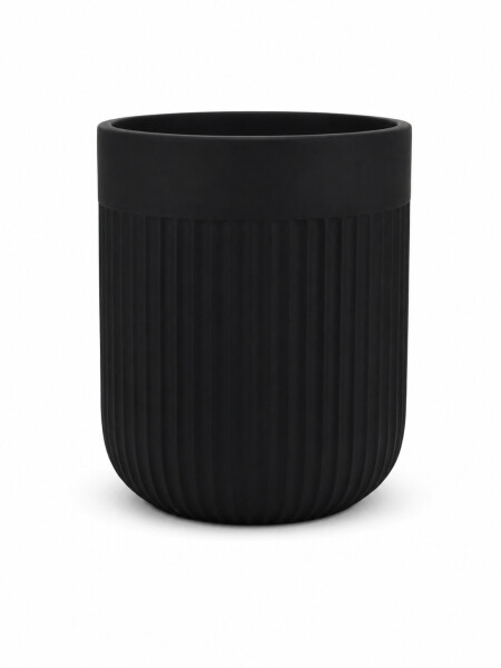 MACETA DECORATIVA CURVA NEGRO