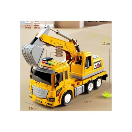 Juguete Camión Excavadora con Luces y Música y Sonido 001