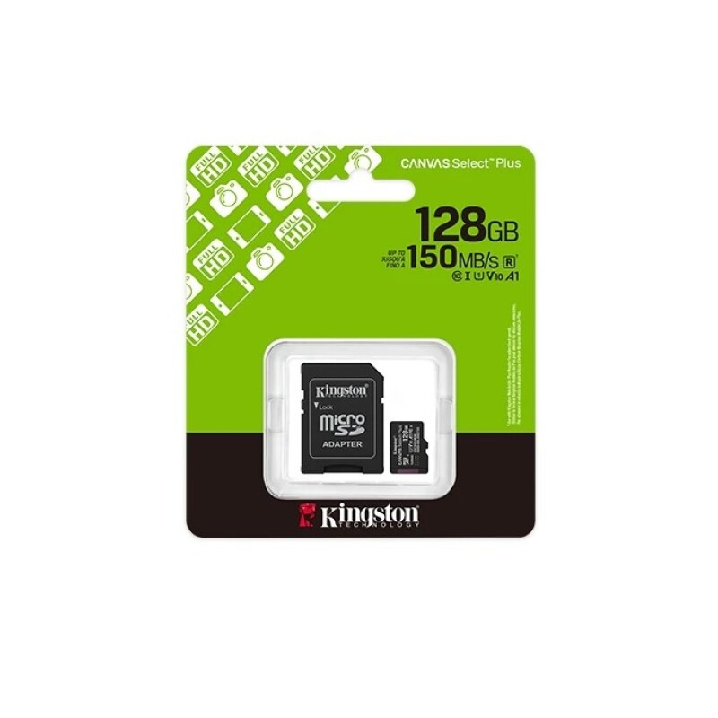 Memoria MicroSD Kingston Canvas Select Plus 128GB Clase 10 MEMORIA MICROSD KINGSTON SELECT PLUS 128GB CLASE 10