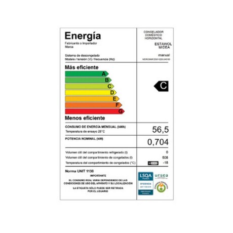 FREEZER MIDEA HORIZONTAL 508 Lts. FREEZER MIDEA HORIZONTAL 508 Lts.