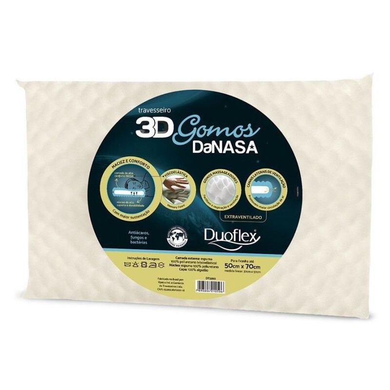 Almohada Duoflex Nasa.x Ns3200 Vicoelastico Almohada Duoflex Nasa.x Ns3200 Vicoelastico