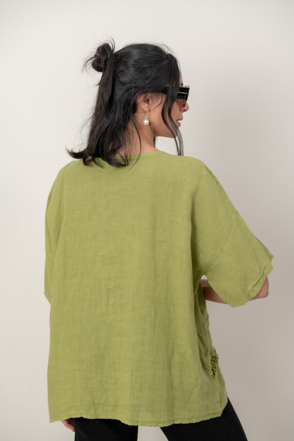 BLUSA ZEMYNA Pistacho