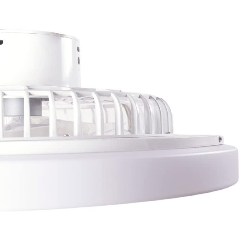 VENTILADOR DE TECHO DETROIT 20W Luminaria LED y Ventilador de Techo con Control Remoto CCT Detroit Blanco