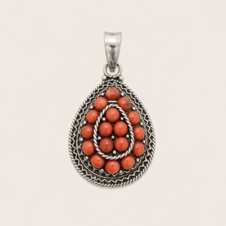 Dije Gota Coral - Plata 925 Dije Gota Coral - Plata 925