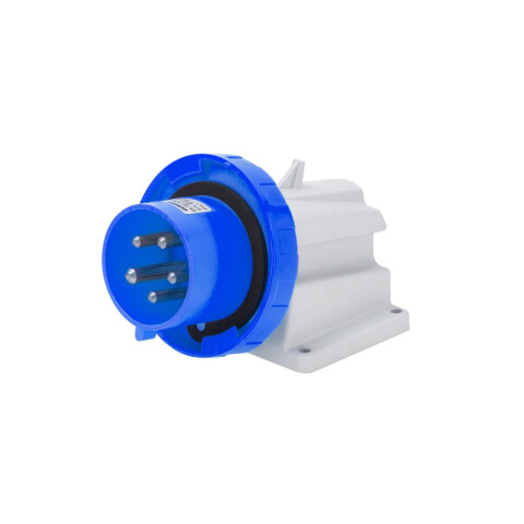 Ficha con base industrial 2P+T 16A 6HS 220V azul IP67 GG0426