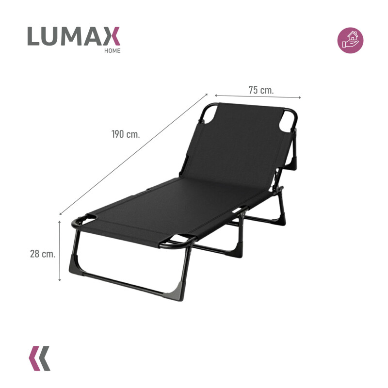Catre Plegable Lumax Acolchonado Resiste Grande 193x75cm Catre Plegable Lumax Acolchonado Resiste Grande 193x75cm