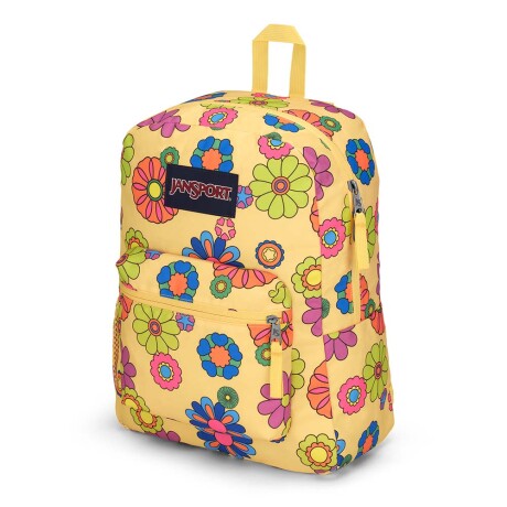 Mochila Escolar Jansport Cross Town Original Unisex Urbana Power To The Flowers