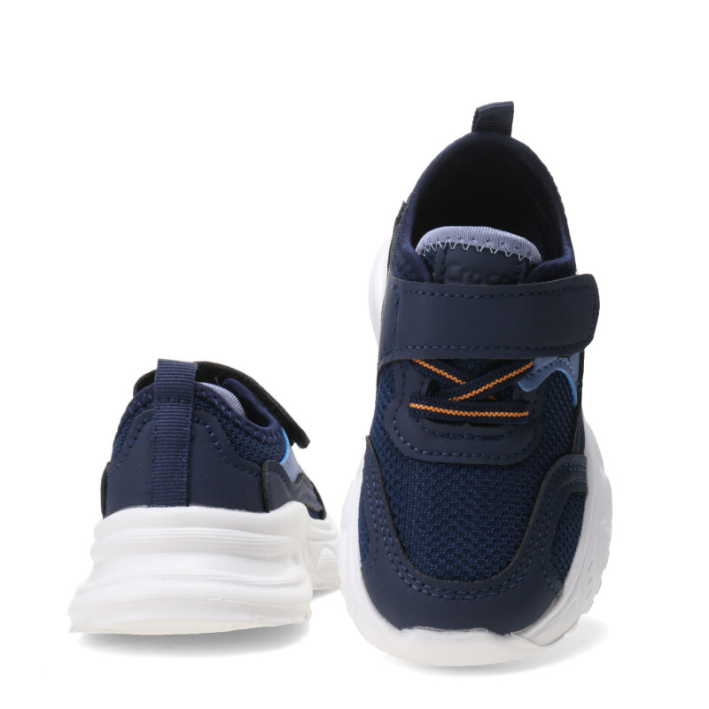 Championes de Niña Croco Kids BEZA con elastico y velcro Azul Marino