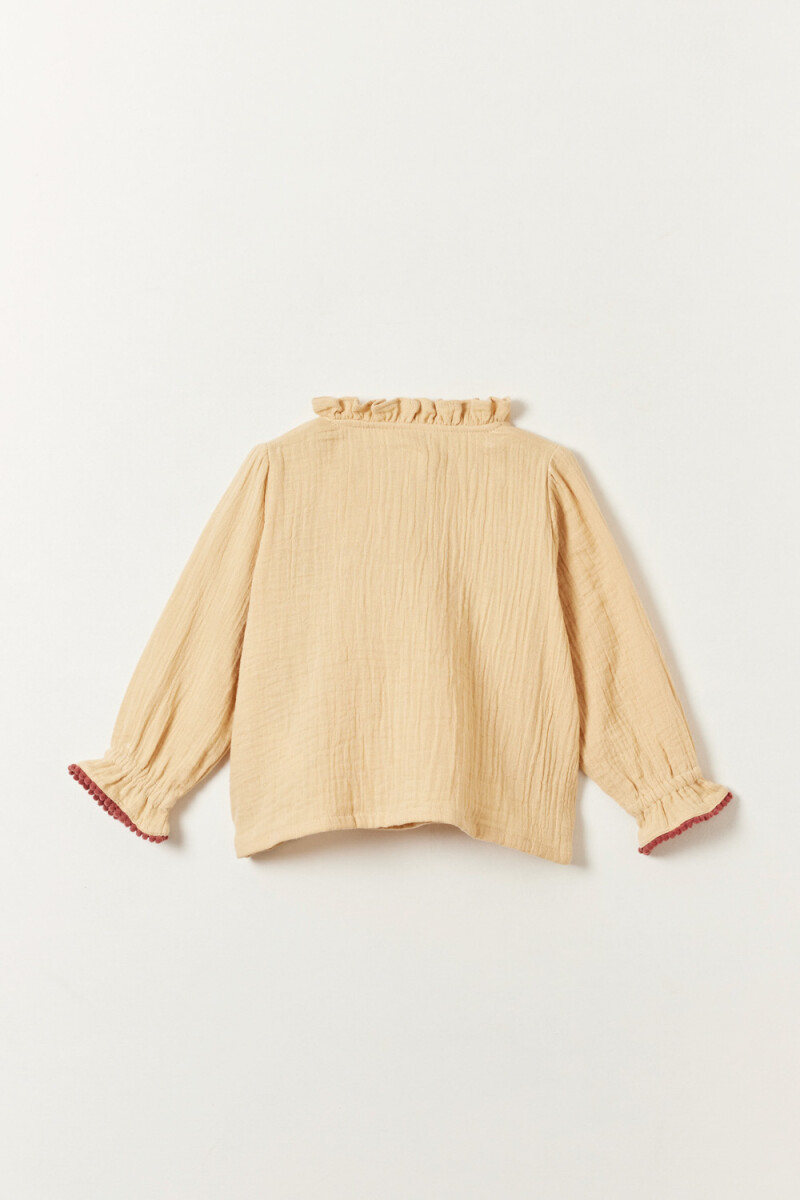 Camisa jean Beige