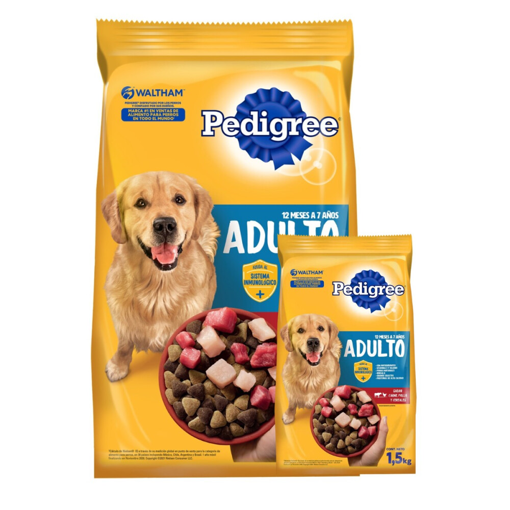 PEDIGREE CARNE, POLLO & CEREALES 21 + 1,5KG PEDIGREE CARNE, POLLO & CEREALES 21 + 1,5KG