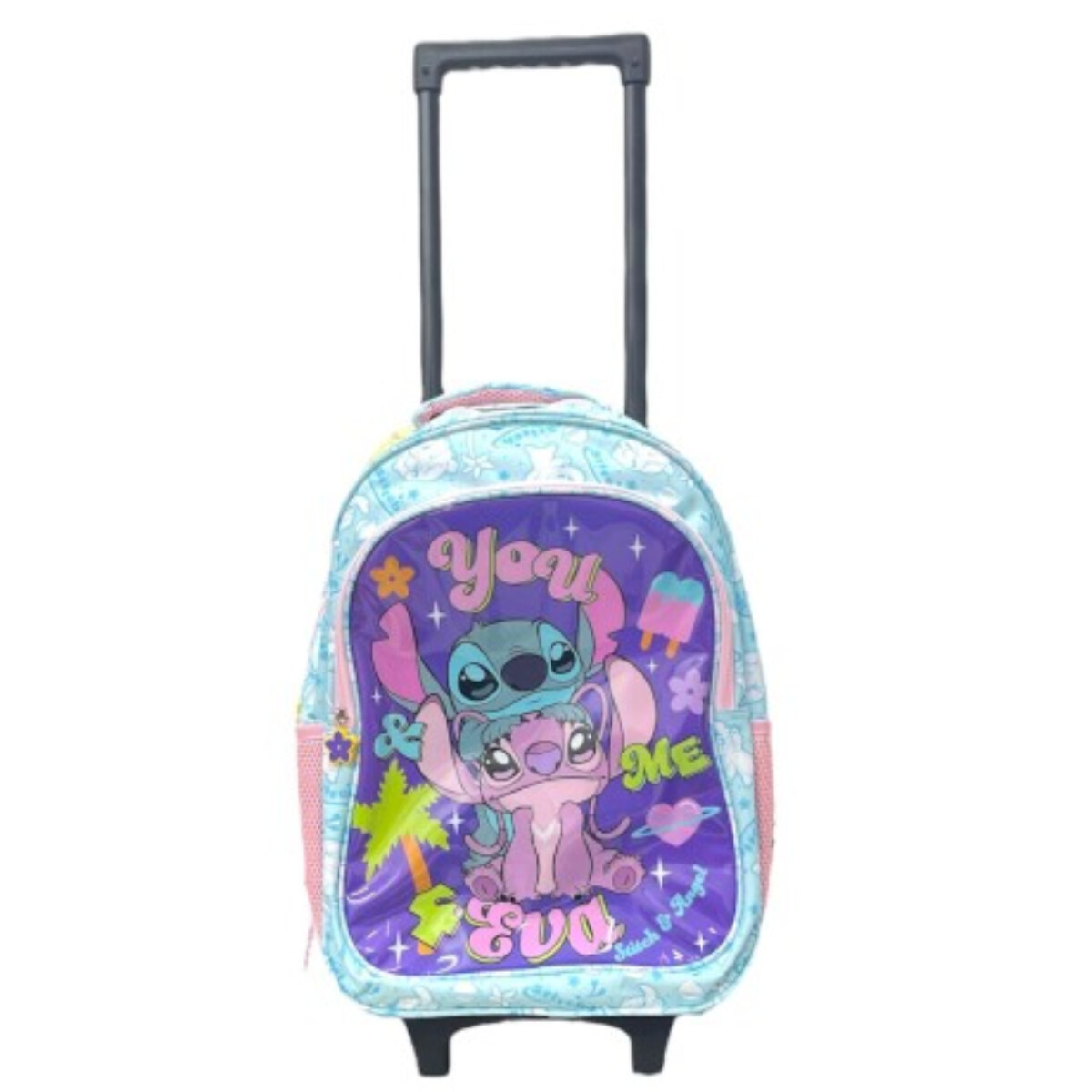 MOCHILA STITCH CON CARRO 40CM 