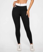 Leggings On-The-Go Power Hold High-Waisted Mujer Black/Classic White