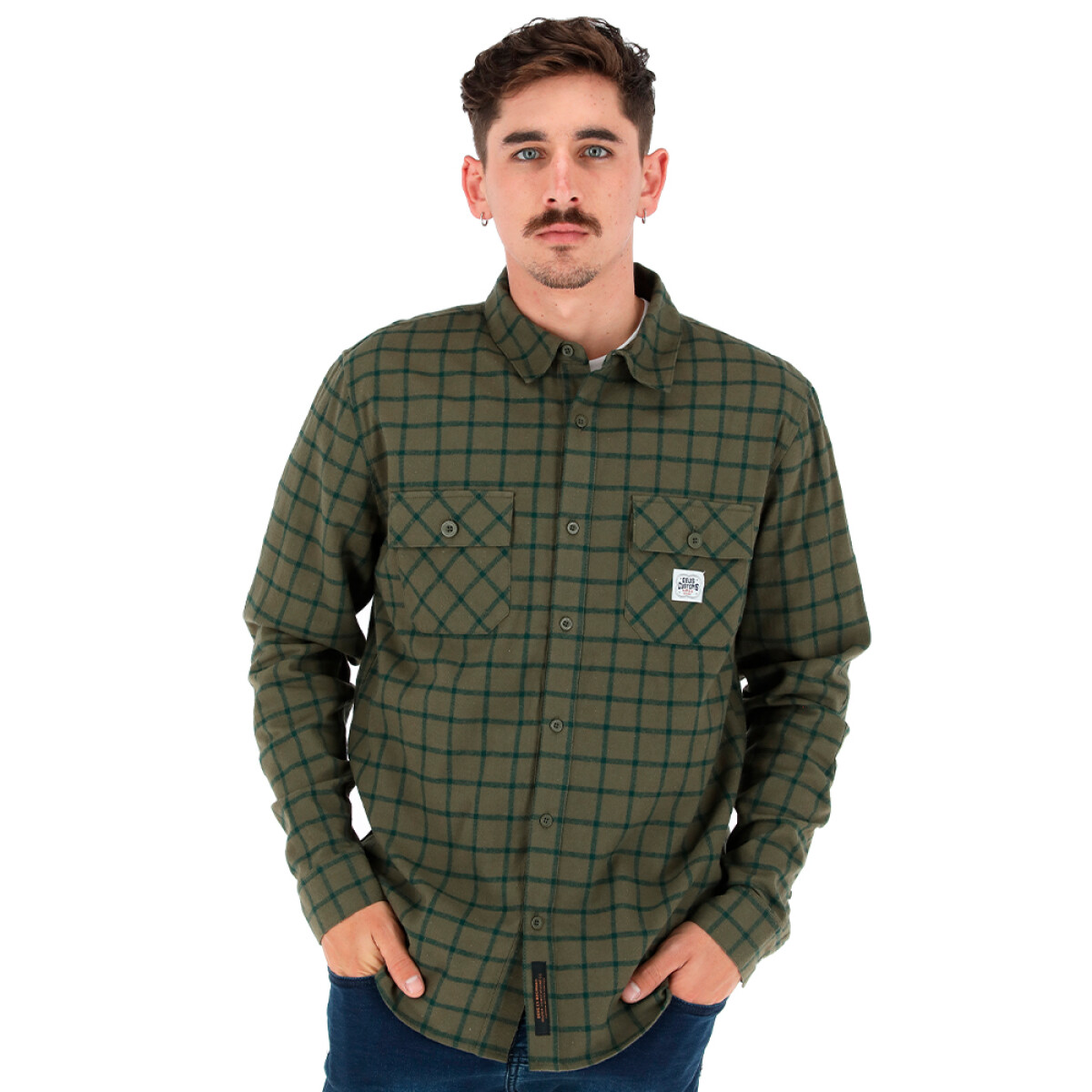 Camisa Deus Flanel - Verde 