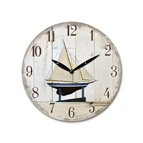 Reloj Analógico de Pared en MDF con Estampado Selecta 29cm Reloj Analógico de Pared en MDF con Estampado Selecta 29cm