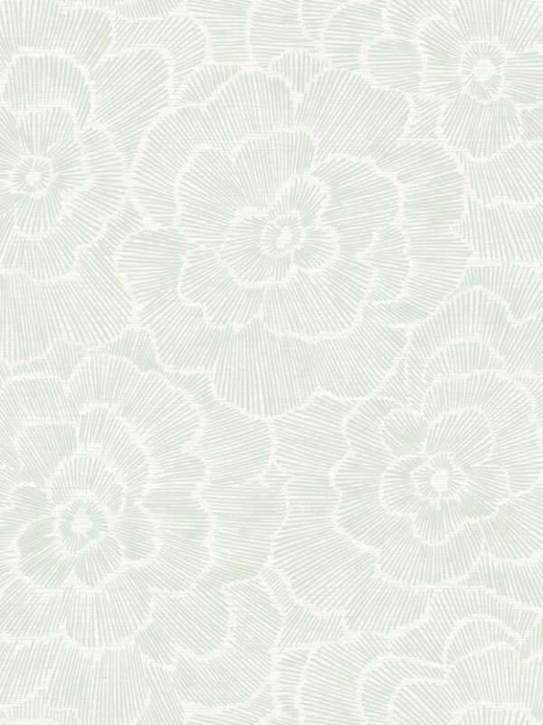 COLECCIÓN PACIFICA - PERIWINKLE GREEN TEXTURED FLORAL - N/A