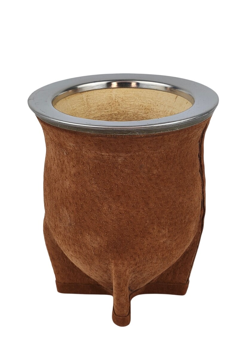 Mate calabaza camionero en pecarí acero grande oxido