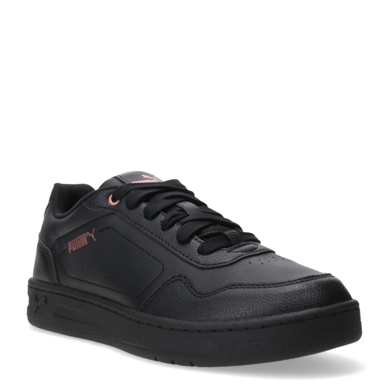 Championes de Mujer Puma Court Classic Negro - Rosa