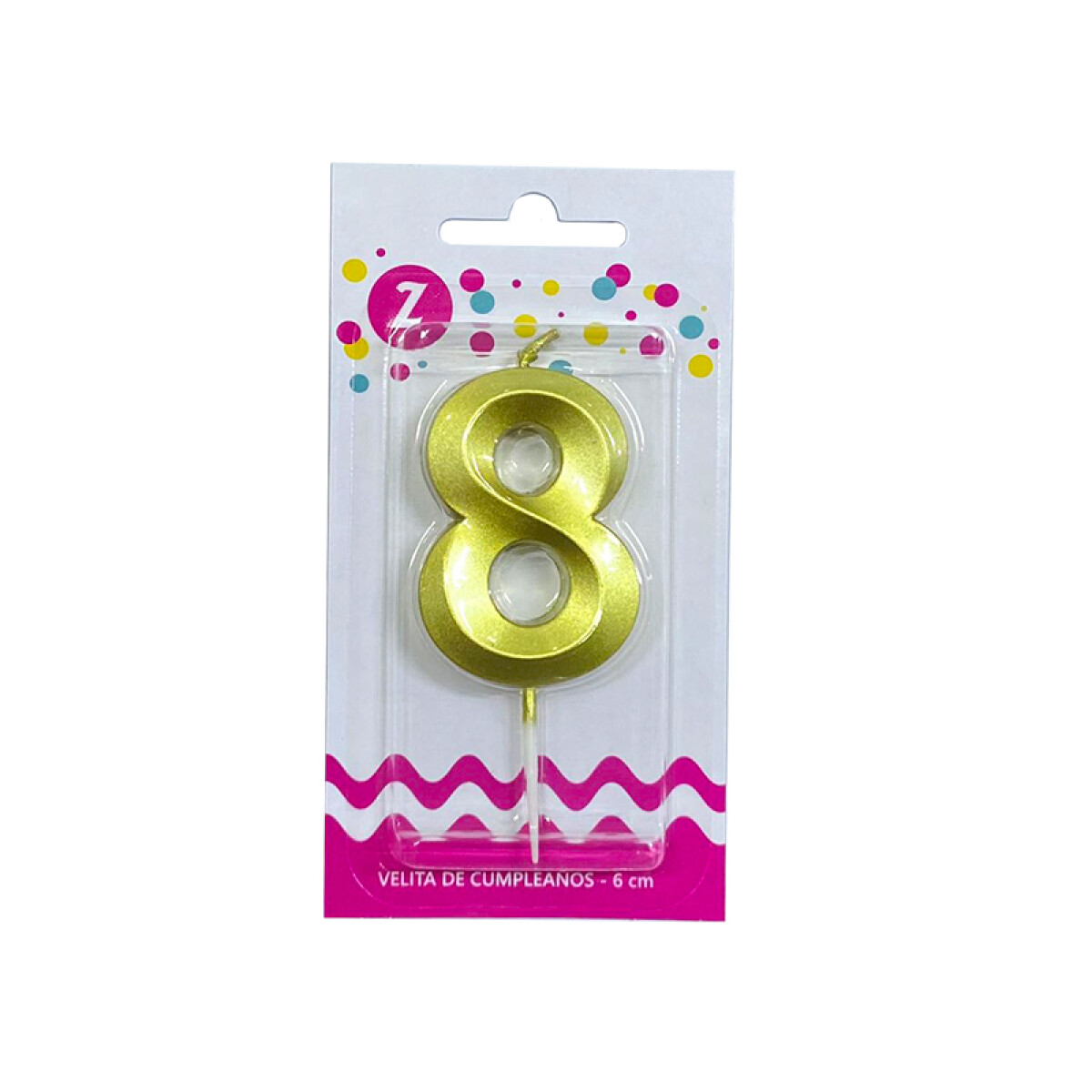 Vela 3D Oro N°8 