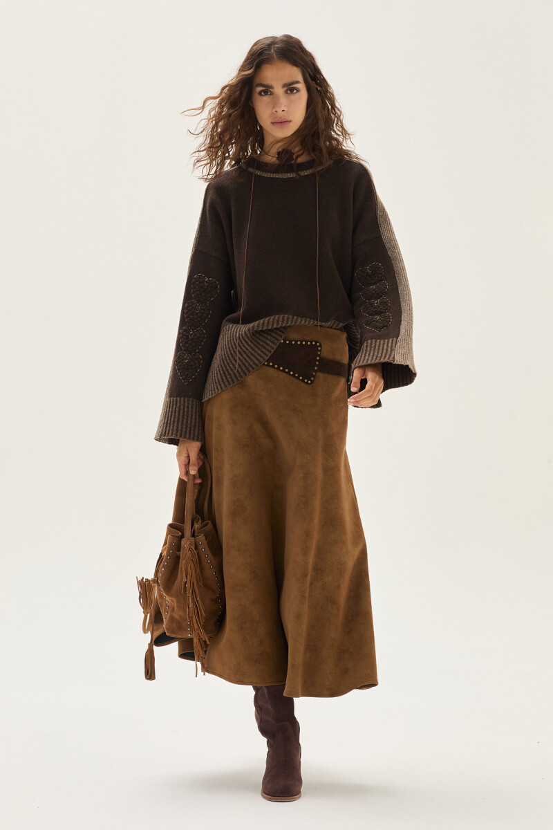 Sweater Cuore Chocolate