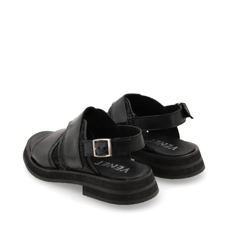SANDALIAS VENET - CUERO AMIGGI NEGRO