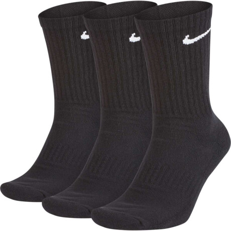 Medias Nike Everyday Cush Media larga 3-Pack de Hombre Negro
