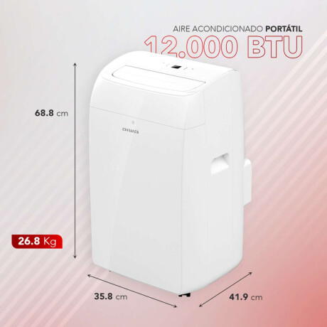 Aire Acondicionado Portátil AIWA 12000 BTU Frío y Calor WIFI 4 en 1 Silencioso | AWPACT12W