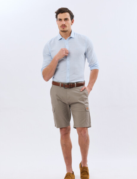 BERMUDA CARGO CON ELASTANO Khaki