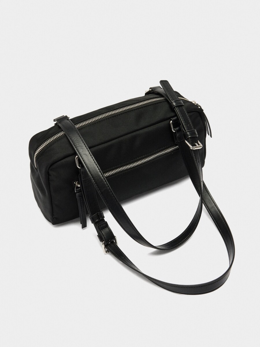 Bolso De Hombro De Nylon negro