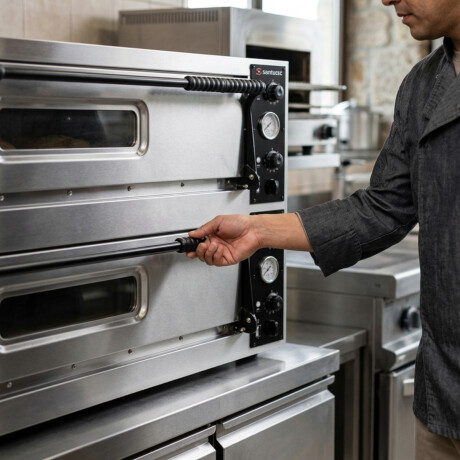 Horno para Pizza Dos Cámaras PO9+9 Horno para Pizza Dos Cámaras PO9+9