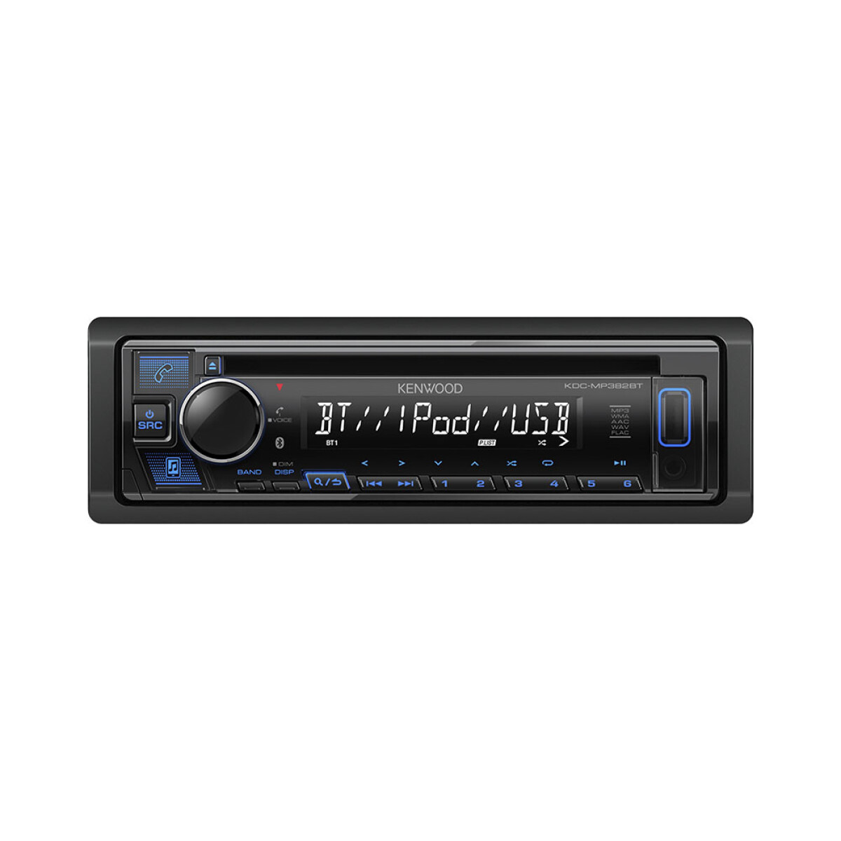 Autoradio 1Din Kenwood Kdc-Mp382Tb Cd/Bluetooth con control 