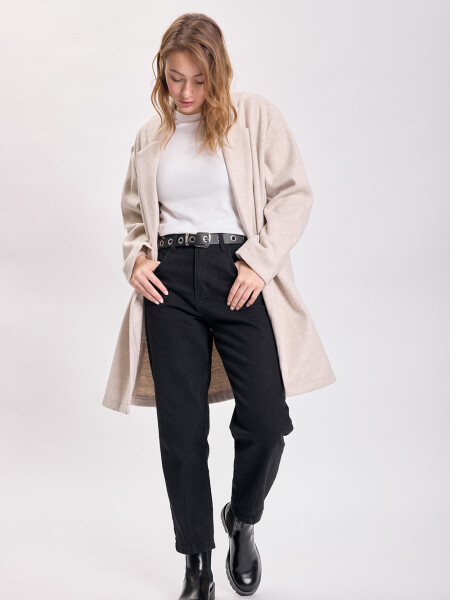 Pantalón jean carrot Negro