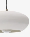 Lámpara de techo Inda de metal con acabado blanco Ø 30 cm