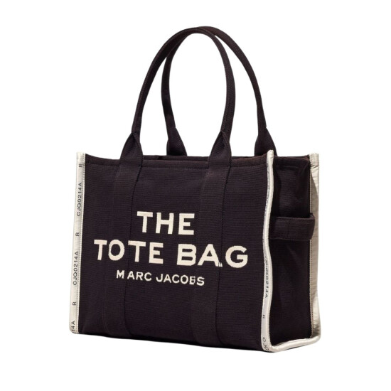Marc Jacobs- Bolso tejido en jacquard , The Large Tote Negro