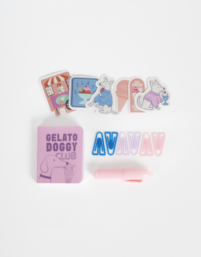 Librería Sets Lúdico Mini Set De Librería Gelato Doggy Club - Combinacion Multicolor