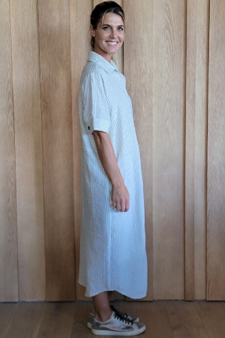 Túnica Costa Lino Raya Beige