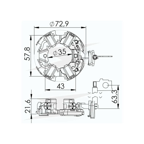 PORTA CARBONES - FIAT UNO FIORINO 1.7D BOSCH =P.1128 6X18X14.5 UNIFAP PORTA CARBONES - FIAT UNO FIORINO 1.7D BOSCH =P.1128 6X18X14.5 UNIFAP