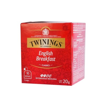 Té English Breakfast Twinings 10 Unidades Twinings Breakfast X10