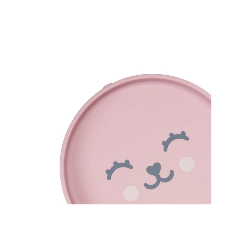 Plato silicona ventosa BUBA OSO rosa