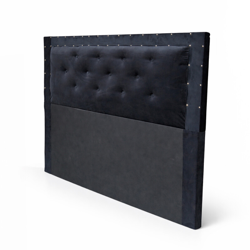 Respaldo De Sommier 2 Plazas 150 x 120cm Relleno Con Guata Forrado En Suede Negro Respaldo De Sommier 2 Plazas 150 X 120cm Relleno Con Guata Forrado En Suede Negro